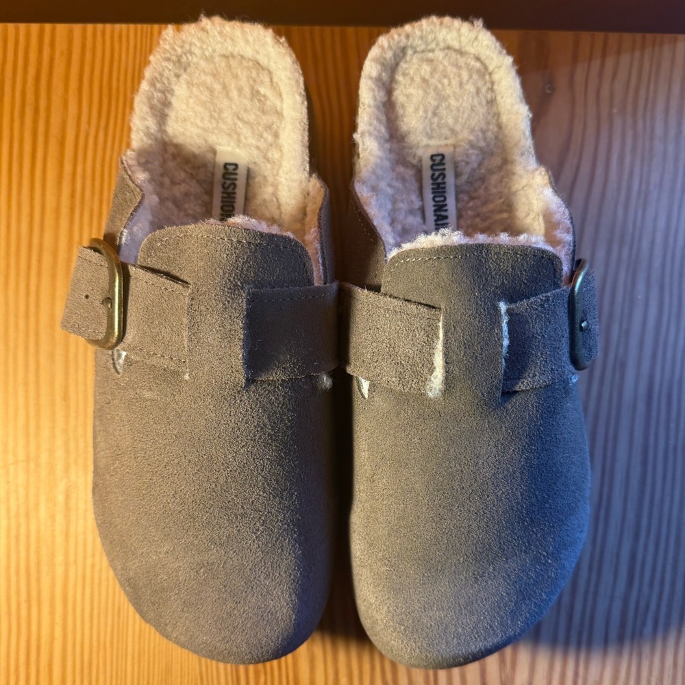 Brown Mules by Cushionaire